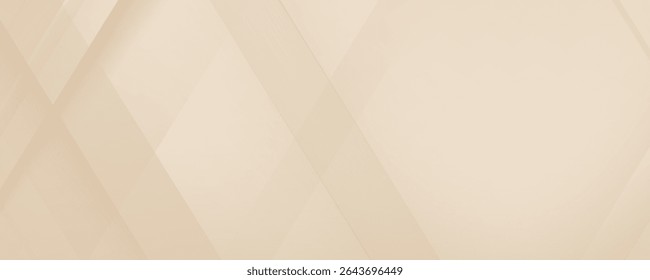 Abstract golden background with white and beige luxury glitter shapes. Golden lines luxury on cream color background. Gold elegant realistic paper cut style 3d. Vector illustration
