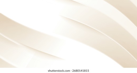Abstractas fondo dorado con Formas de brillo de lujo blanco y beige. Líneas de oro de lujo sobre fondo de color crema.