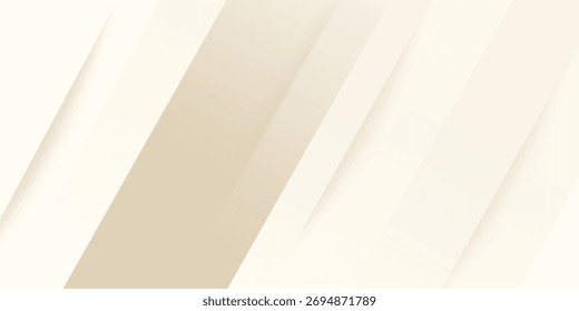 Abstractas fondo dorado con Formas de brillo de lujo blanco y beige. Líneas de oro de lujo sobre fondo de color crema. Oro elegante realista estilo de corte de papel 3d. Ilustración vectorial