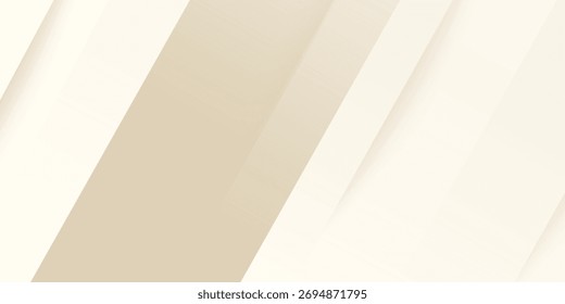 Abstract golden background with white and beige luxury glitter shapes. Golden lines luxury on cream color background. Gold elegant realistic paper cut style 3d. Vector illustration