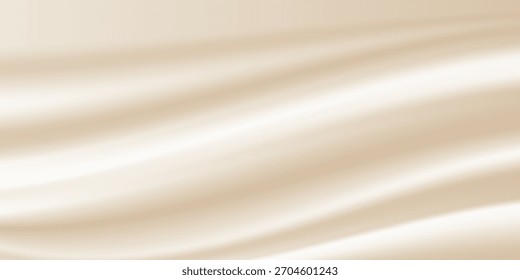 Abstractas fondo dorado con Formas de brillo de lujo blanco y beige. Líneas de oro de lujo sobre fondo de color crema. Oro elegante realista estilo de corte de papel 3d. Ilustración vectorial