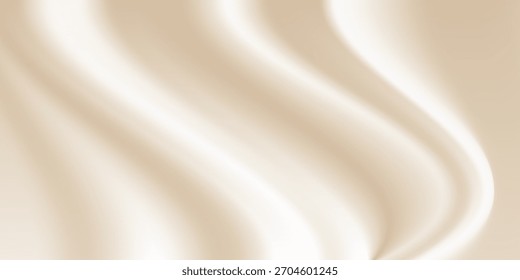 Abstractas fondo dorado con Formas de brillo de lujo blanco y beige. Líneas de oro de lujo sobre fondo de color crema. Oro elegante realista estilo de corte de papel 3d. Ilustración vectorial