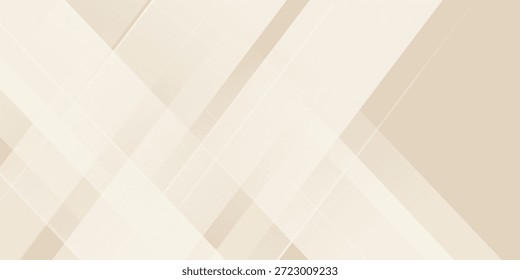 Abstract golden background with white and beige luxury glitter shapes. Golden lines luxury on cream color background. Gold elegant realistic paper cut style 3d. 