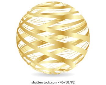 abstrakter goldener Ball