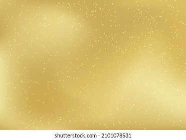 Abstract golden blurred background with dots magic sparkle particles elements glitter lights. Luxury style. Vector graphic illustration