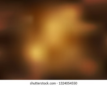 Abstract golden blurred gradient mesh vector background or frame, template, business card. Eps 10