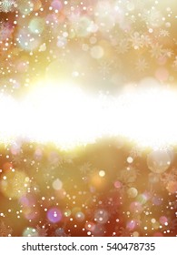 Abstract golden bokeh background. EPS 10 vector file