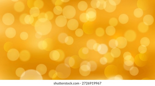 Abstract golden bokeh background with soft glow light creating luxury festive holiday texture pattern for christmas winter celebration elegant dreamy night.