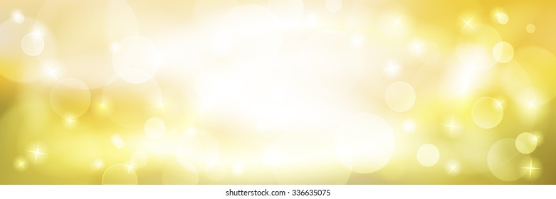 abstract golden bokeh background vector