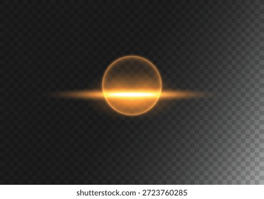 Abstract Golden Bokeh Light Effect