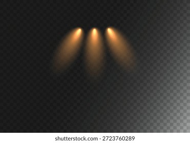 Abstract Golden Bokeh Light Effect