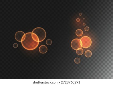 Abstract Golden Bokeh Light Effect