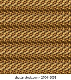 Abstract golden brown triangles background vector