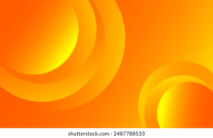 abstrack fondo de círculo dorado, color de degradado amarillo anaranjado, diseño de Vector. Plantilla para póster, folleto, folleto, folleto, folleto, tarjeta, Anuncio, cubierta de libro, Fondo de pantalla, Web, telón de fondo