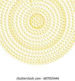 Abstract golden Circle Cofetti Background