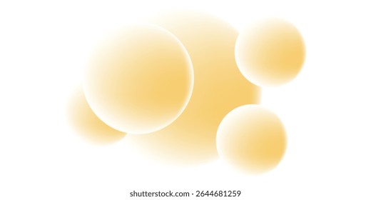 Abstractas diseño de fondo de gradiente suave de círculos dorados