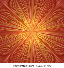 Abstract golden colors background with lines. Hot sun concept.