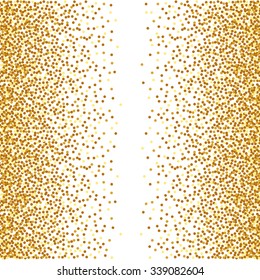 Abstract golden confetti background