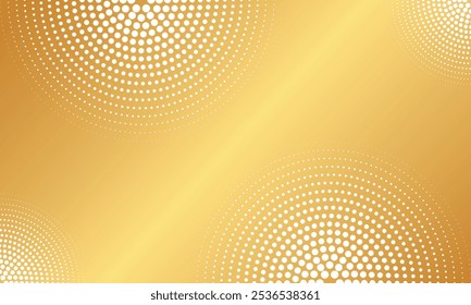 Abstract golden creative concept comics pop art background with dots pattern vector design