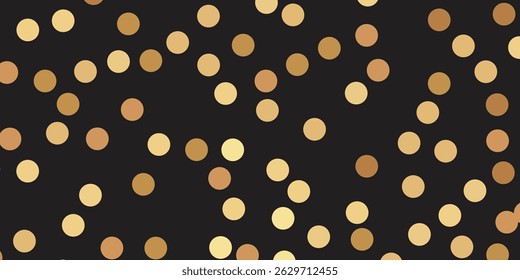 Abstract Golden doted glitter on transparent background. Luxury sparkling confetti. Celebration falling doted gold glitter. Vector illustration. luxury, isolated, light,black background, white, vector