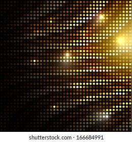 Abstract golden dotted background - eps10
