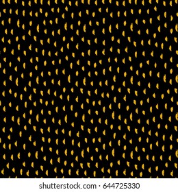 Abstract golden drawn pattern. Minimalistic seamless background. Artistic texture
