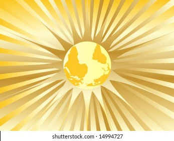 abstract golden earth