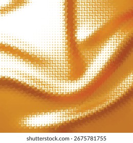 Abstract Golden Fabric Texture Background with a Wavy Halftone Pattern for Elegant Digital Design Projects
