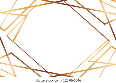 abstract golden figure background isolated icon