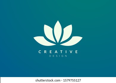 Abstract Golden Flower Design Modern Minimalist Stock Vector (Royalty ...