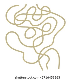 As linhas douradas abstratas que fluem criam um padrão artístico dinâmico e moderno para projetos de design sofisticados