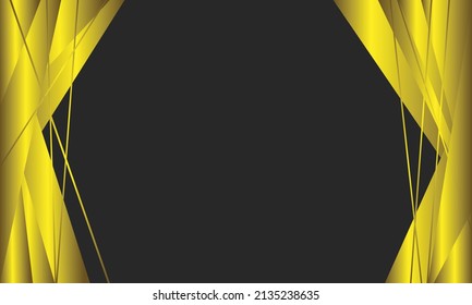 abstract golden frame background vector  illustratio for copy space, banner, advertisement, or presentation.