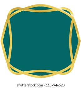 abstract golden frame geometric design background texture vector illustration 