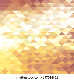 Abstract golden geometric background.