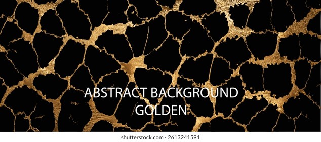 abstract golden geometric pattern background