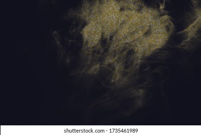 Abstract golden glitter background with sparkling particles. Halftone gold effect for celebration backgrounds.
