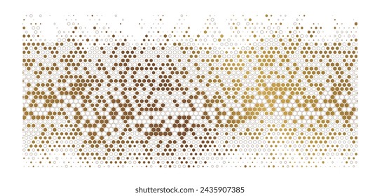 Abstract Golden glitter pattern EPS