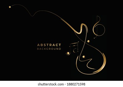 Abstract Golden glowing shiny spiral lines effect vector background. Use for modern design, cover, poster, template, brochure, decorated, flyer, banner.