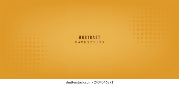 Abstract golden gradient banner with halftone	
