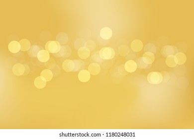 Abstract golden gradient bokeh background with light at center
