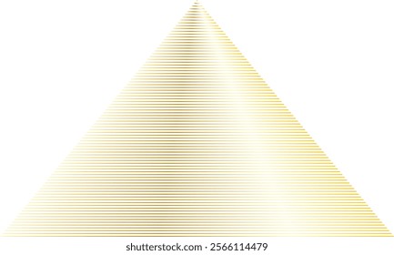 abstract golden gradient thin line triangle pattern suitable for background.