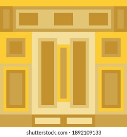 An abstract golden grid block background image.