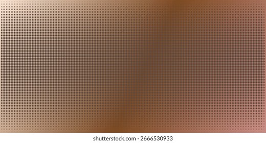 Abstract Golden Halftone Background Texture in a Metallic Brown Gradient