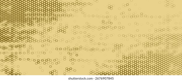 An abstract golden halftone texture background image.