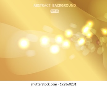 Abstract Golden Holiday Background bokeh effect.. Vector EPS 10 illustration.