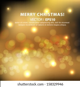 Abstract Golden Holiday Background. Vector EPS 10 illustration.