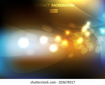 Abstract Golden Holiday Background. Vector EPS 10 illustration.