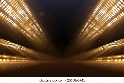 Abstract golden light rays background