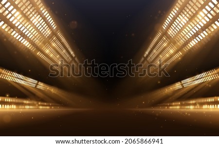 Abstract golden light rays background