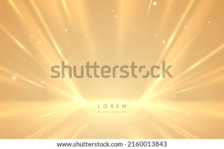 Abstract golden light rays background